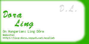 dora ling business card